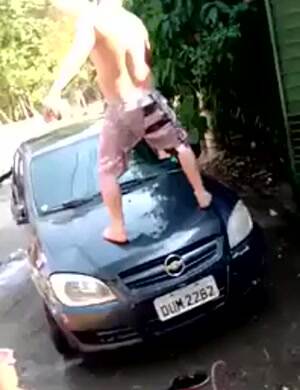 Dancing on a wet car