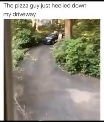 Heelied down for a fast delivery